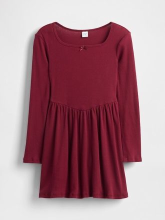 Vestido de cuello cuadrado para niños