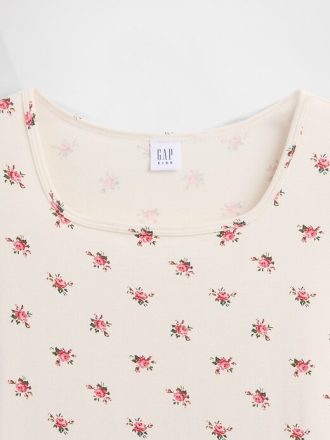 Vestido de cuello cuadrado para niños