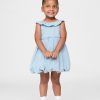 Vestido de mezclilla con burbujas para bebés y niños pequeños