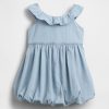 Vestido de mezclilla con burbujas para bebés y niños pequeños