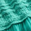 Vestido de tirantes de crochet con espalda cruzada para niños