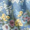 Vestido floral de mezclilla con mangas abullonadas para niños