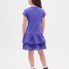 Vestido infantil con volantes y cintura baja