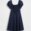 Vestido infantil de canalé fruncido Vestido infantil de canalé fruncido
