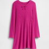 Vestido infantil de canalé suave Vestido infantil de canalé suave