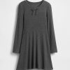 Vestido infantil de canalé suave Vestido infantil de canalé suave
