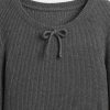 Vestido infantil de canalé suave Vestido infantil de canalé suave