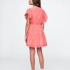 Vestido infantil de encaje con volantes escalonados