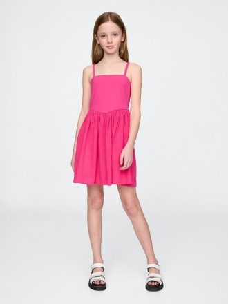 Vestido infantil de técnica mixta