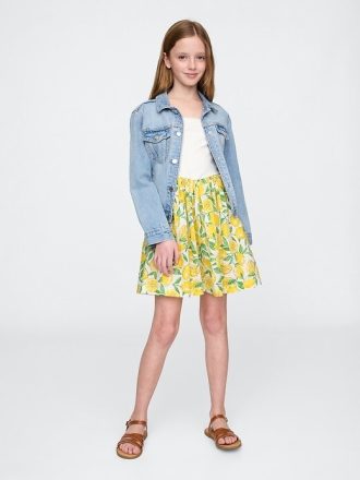 Vestido infantil de técnica mixta