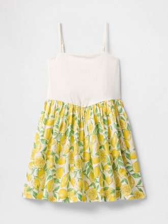 Vestido infantil de técnica mixta