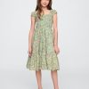 Vestido midi con mangas cortas para niños Vestido midi con mangas cortas para niños