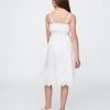 Vestido midi con volantes y fruncido para niños Vestido midi con volantes y fruncido para niños