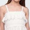 Vestido midi con volantes y fruncido para niños Vestido midi con volantes y fruncido para niños