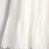 Vestido midi con volantes y fruncido para niños Vestido midi con volantes y fruncido para niños