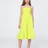 Vestido midi de gasa arrugada para niños Vestido midi de gasa arrugada para niños