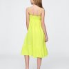 Vestido midi de gasa arrugada para niños Vestido midi de gasa arrugada para niños