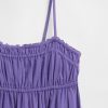 Vestido midi de gasa arrugada para niños Vestido midi de gasa arrugada para niños