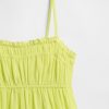 Vestido midi de gasa arrugada para niños Vestido midi de gasa arrugada para niños