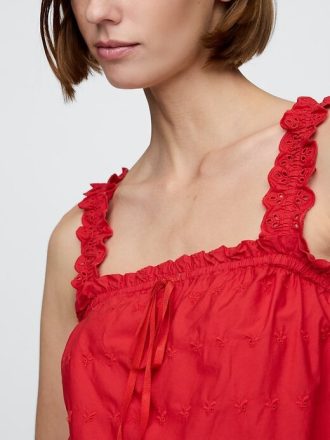 Vestido mini recto con ojales de Gap × DÔEN