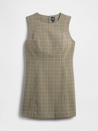 Vestido mini recto de cuello alto
