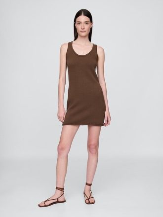 Vestido mini suéter