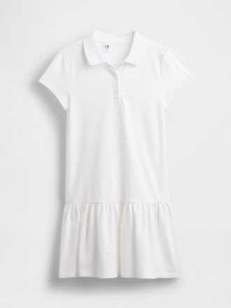 Vestido polo de cintura baja para uniforme infantil