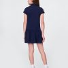 Vestido polo de cintura baja para uniforme infantil Vestido polo de cintura baja para uniforme infantil