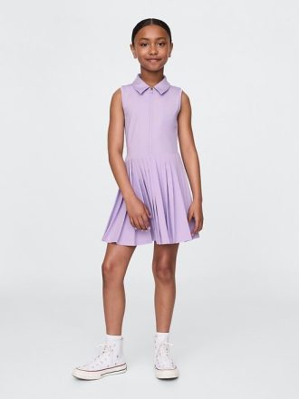 Vestido polo deportivo plisado para niños