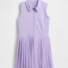 Vestido polo deportivo plisado para niños Vestido polo deportivo plisado para niños