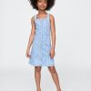 Vestido vaquero floral para niños