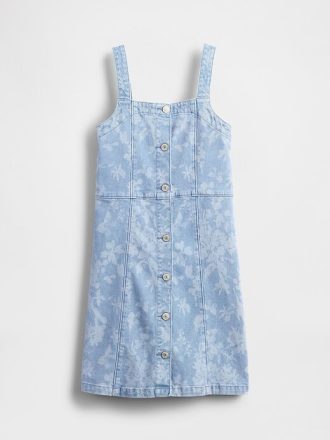 Vestido vaquero floral para niños