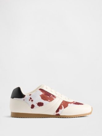 Zapatillas con estampado de vaca para niños