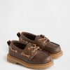 Zapatos náuticos de piel vegana para niños pequeños Zapatos náuticos de piel vegana para niños pequeños